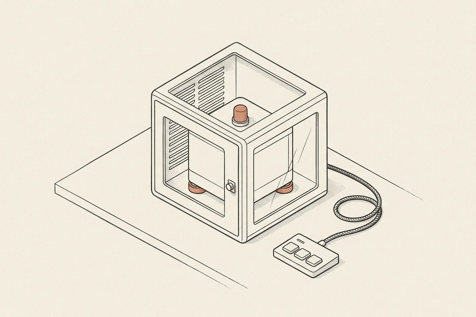 An isolated modular server chassis with a secure mechanical latch and dedicated private terminal.